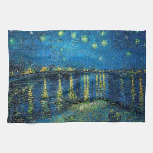 Linge De Cuisine Vincent Van Gogh Starry Night Over the Rhone (Horizontal)
