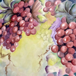 Linge De Cuisine Vine & Vintage Grapes Luxe Tea Towel