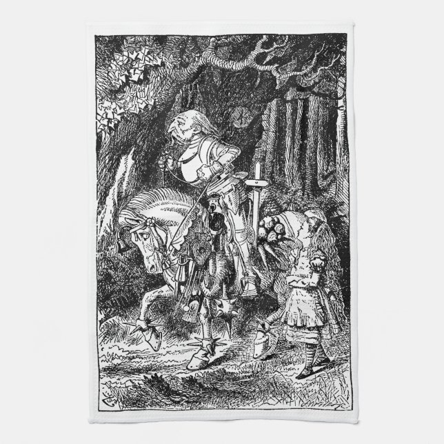 Linge De Cuisine Vintage Alice au pays des merveilles Chevalier bla (Vertical)