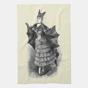 Linge De Cuisine Vintage Bat Lady