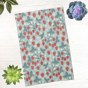 Linge De Cuisine Vintage Floral Botanique Cottagecore à la Fraise