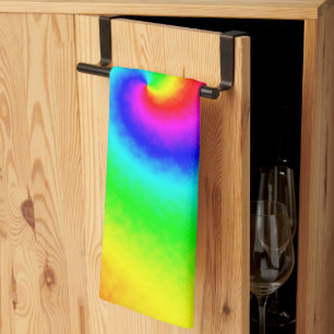 Linge De Cuisine Vintage Hippie Boho Tie Dye Psychedelic Twirl