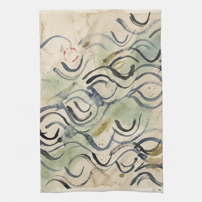 Linge De Cuisine Vintage Japanese Calligraphy Art (6) (Vertical)