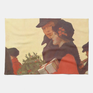 Linge De Cuisine Vintage Noël, Amour et Romance Boutique cadeaux