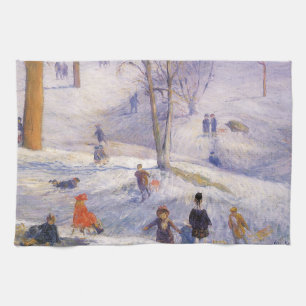 Linge De Cuisine Vintage Noël, Dortoir, Central Park Glackens