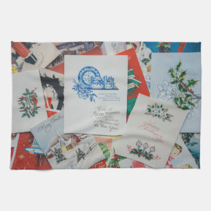 Linge De Cuisine Vintage Noël et cartes de nouvelle année cuisine