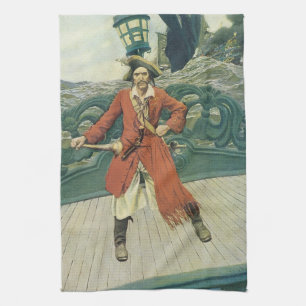 Linge De Cuisine Vintage Pirates, capitaine Keitt par Howard Pyle