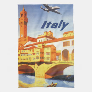 Linge De Cuisine Vintage voyage Florence Firenze Italie Pont Rivièr