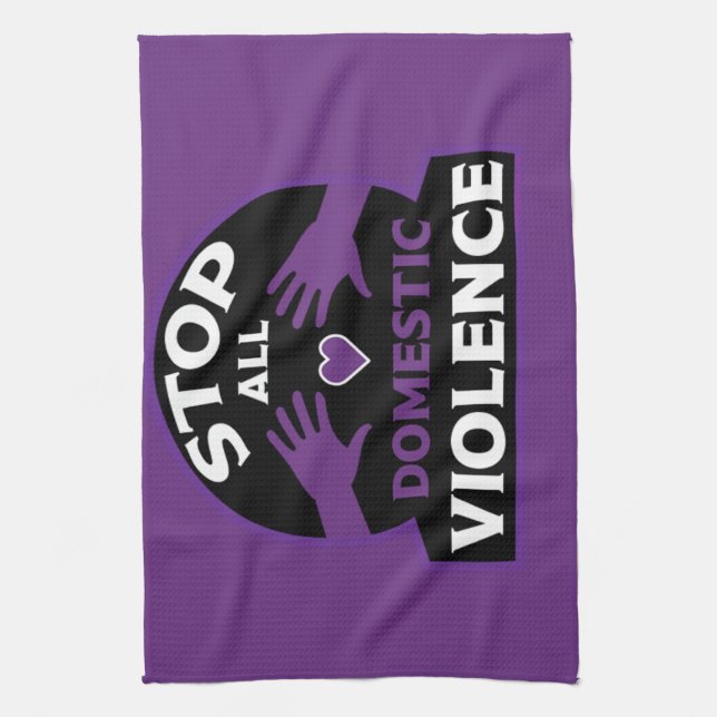 Linge De Cuisine Violence domestique (Vertical)