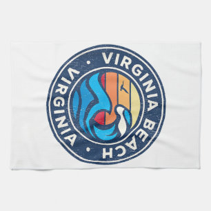 Linge De Cuisine Virginia Beach Virginia VA Vagues marines Vintages