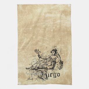 Linge De Cuisine Virgo Zodiac vintage