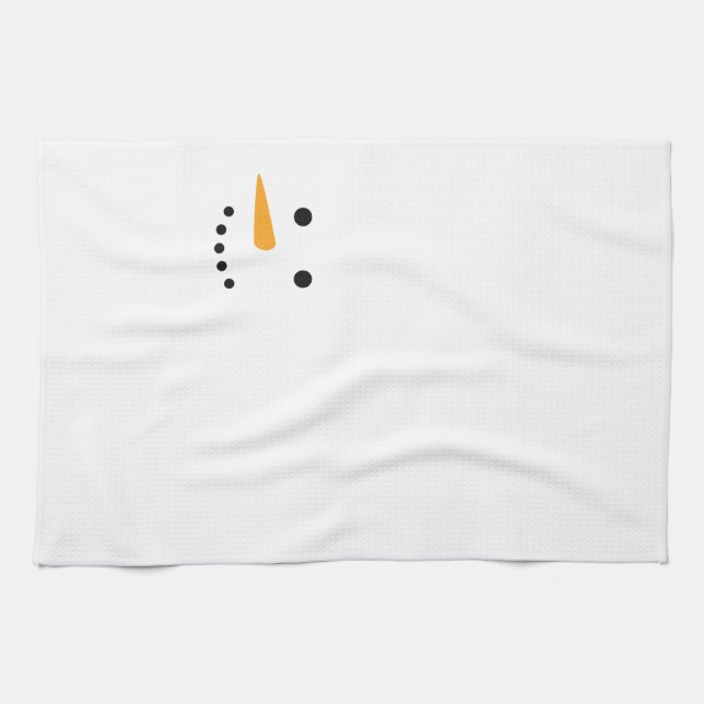 Linge De Cuisine Visage de neige (Horizontal)