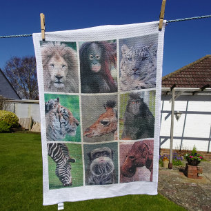 Linge De Cuisine Visages animaux