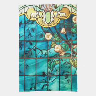 Linge De Cuisine Vitre Art nouveau