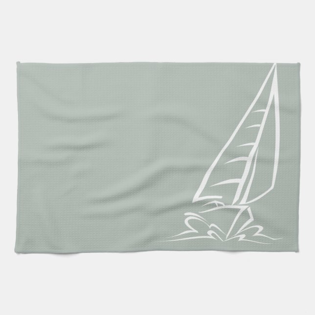 Linge De Cuisine Voile cendrée (Horizontal)