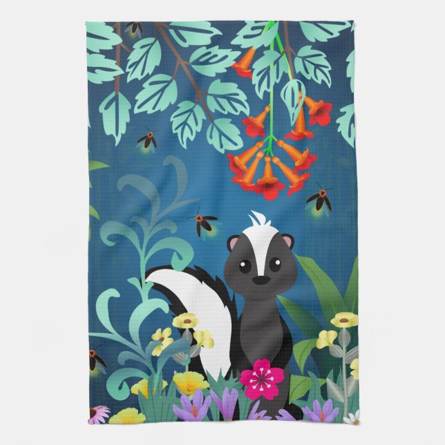 Linge De Cuisine Voodland Skunk (Vertical)