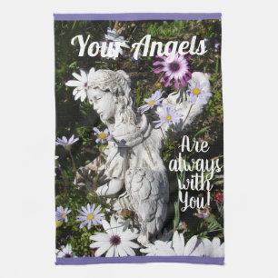 Linge De Cuisine Vos anges sont toujours avec vous Floral Flower