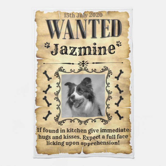 Linge De Cuisine Votre chien Recherché (Vertical)