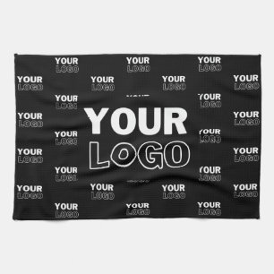 Linge De Cuisine Votre logo et votre logo de répétition Arrière - p