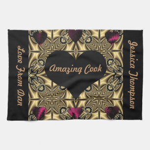 Linge De Cuisine "Votre stupéfier" a personnalisé la thé-serviette