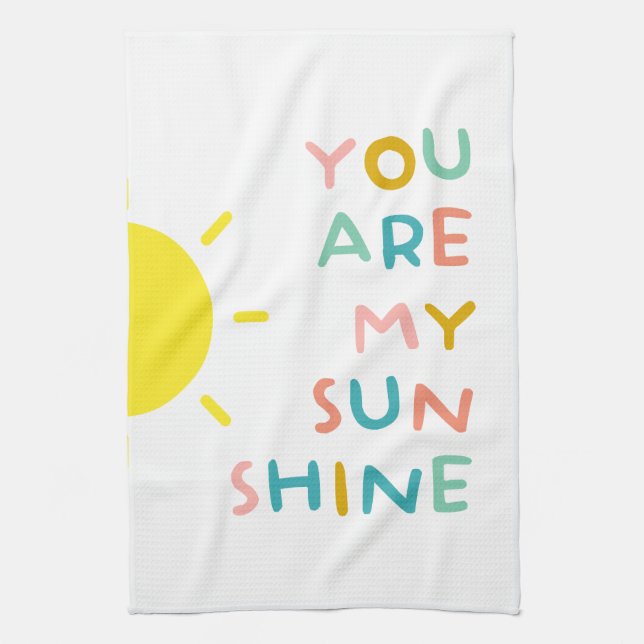 Linge De Cuisine Vous Êtes Mes Sunshine Pastels (Vertical)