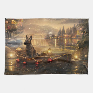 Linge De Cuisine Voyage festif de Noël du Malinois belge