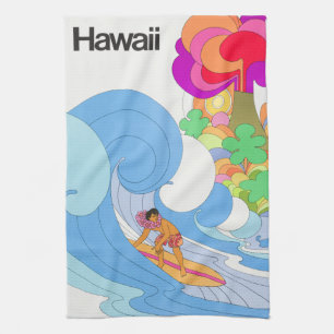Linge De Cuisine Voyage Hawaii Vintage