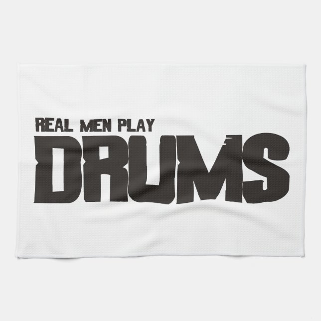 Linge De Cuisine Vrais tambours de jeu d'hommes (Horizontal)
