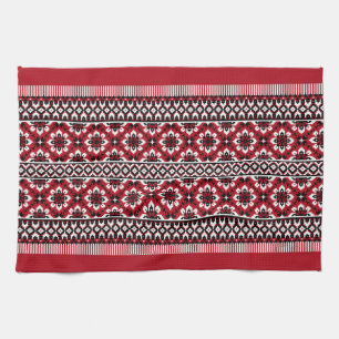 Linge De Cuisine Vushuvanka traditionnelle ukrainienne, art folklor