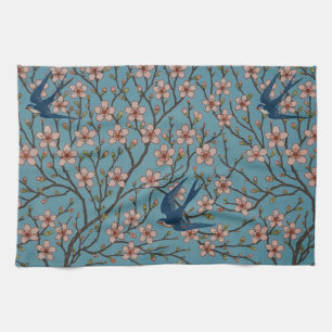 Linge De Cuisine Walter Crane Almond Blossom & Swallow