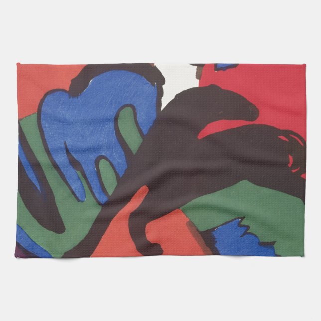 Linge De Cuisine Wassily Kandinsky Franz Marc Blue Rider Peinture (Horizontal)