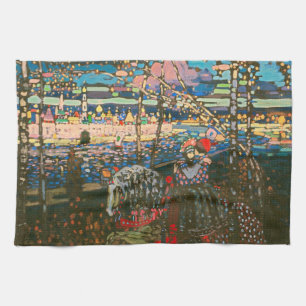 Linge De Cuisine Wassily Kandinsky Le Couple à Cheval Art Russe