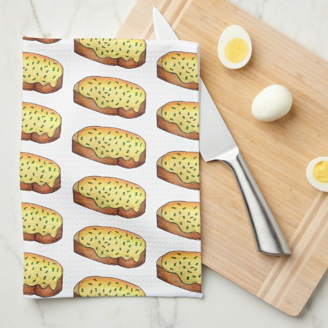 Linge De Cuisine Welsh Rarebit Savoureux Fromage Toast British Food (Quart Plié)
