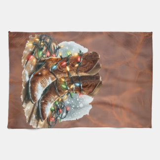 Linge De Cuisine Western Christmas 