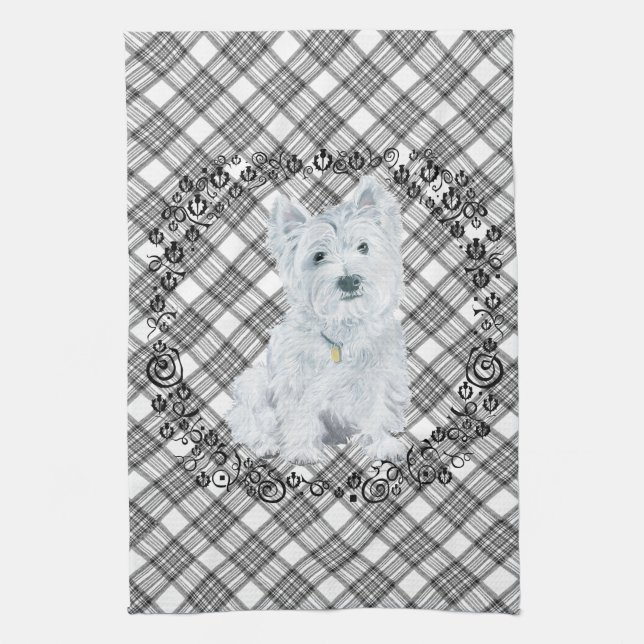 Linge De Cuisine Westie (Vertical)