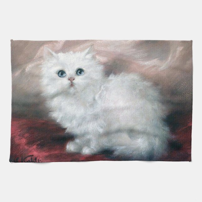 Linge De Cuisine White Kitten, Carl Kahler (Horizontal)