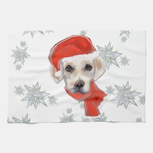 Linge De Cuisine White Labrador Retriever (Horizontal)