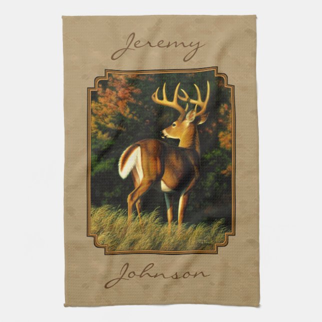 Linge De Cuisine Whitetail Buck (Vertical)