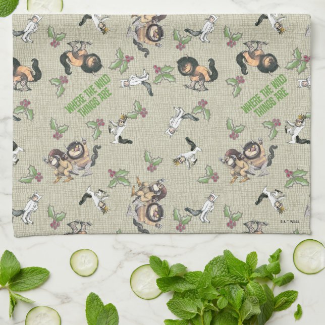 Linge De Cuisine Wild Rumpus Motif de vacances (Plié)