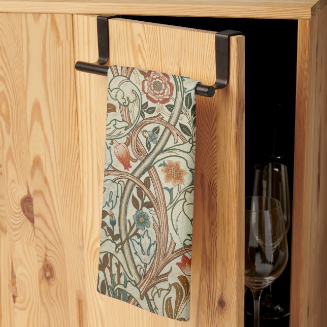 Linge De Cuisine William Morris Acanthus Broderie Motif Floral (Pliage en tiers)