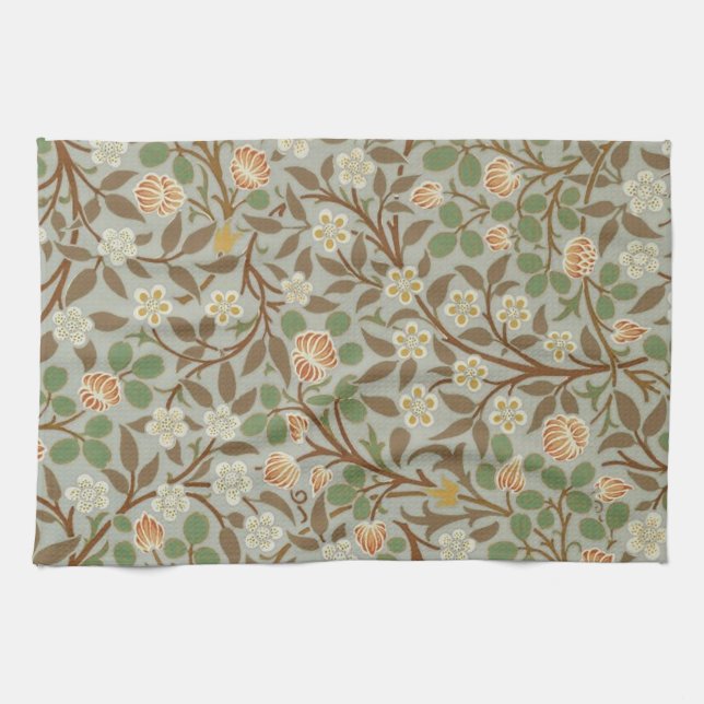 Linge De Cuisine William Morris Clover Fleur botanique (Horizontal)