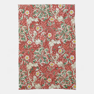 Linge De Cuisine William Morris Fleur d'antiquité aux algues Vert r