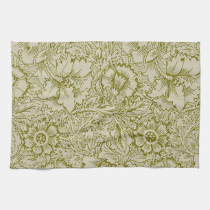 Linge De Cuisine William Morris Poppy Classic Floral Green