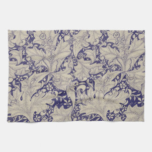 Linge De Cuisine William Morris Wallflower bleu damas floral
