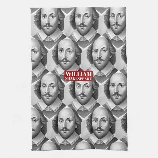 Linge De Cuisine William Shakespeare portrait Hamlet illustration (Vertical)