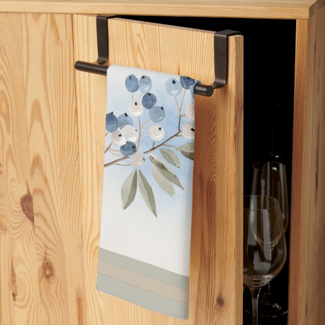 Linge De Cuisine Winter Watercolor (Pliage en tiers)