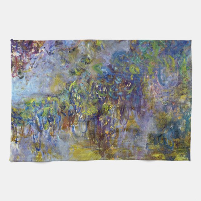 Linge De Cuisine Wisteria (moitié droite) par Claude Monet (Horizontal)