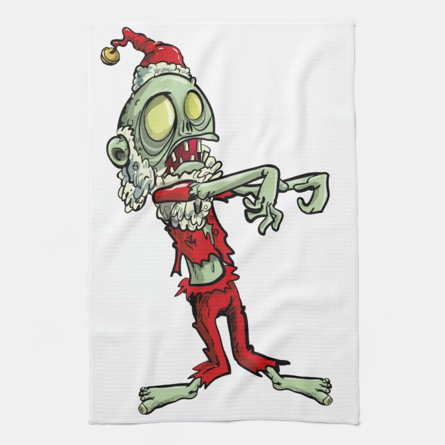 Linge De Cuisine xmas zombie santa claus (Vertical)