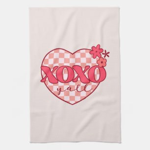 Linge De Cuisine XOXO   Coeur rose mignon et amoureux