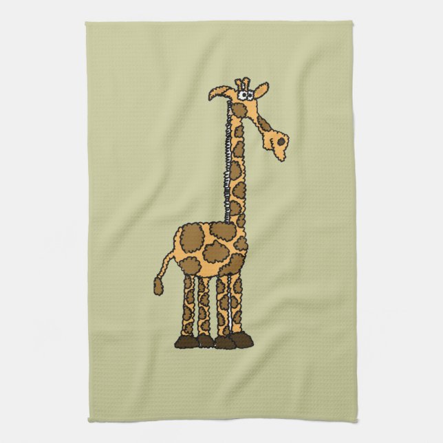 Linge De Cuisine XX bande dessinée géniale de girafe (Vertical)